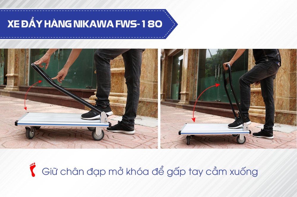 Xe đẩy hàng NIKAWA FWS-180 (TẢI TRỌNG 180 KG)