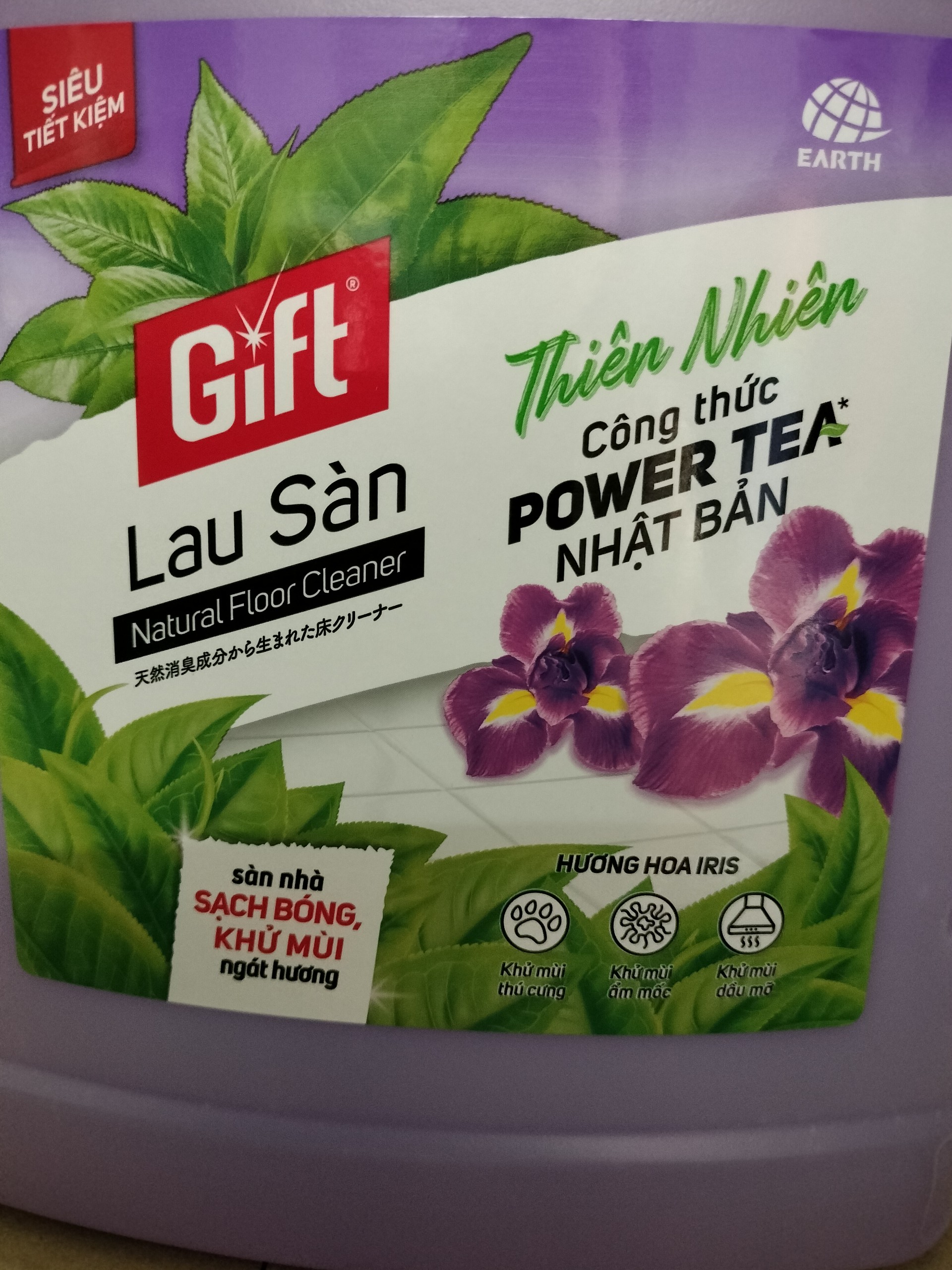 Nước lau sàn Gift 3.8 kg hương IRIS