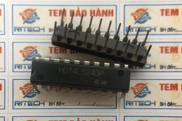 Combo 5 chiếc hd74ls240p, 74ls240 ic số dip-20