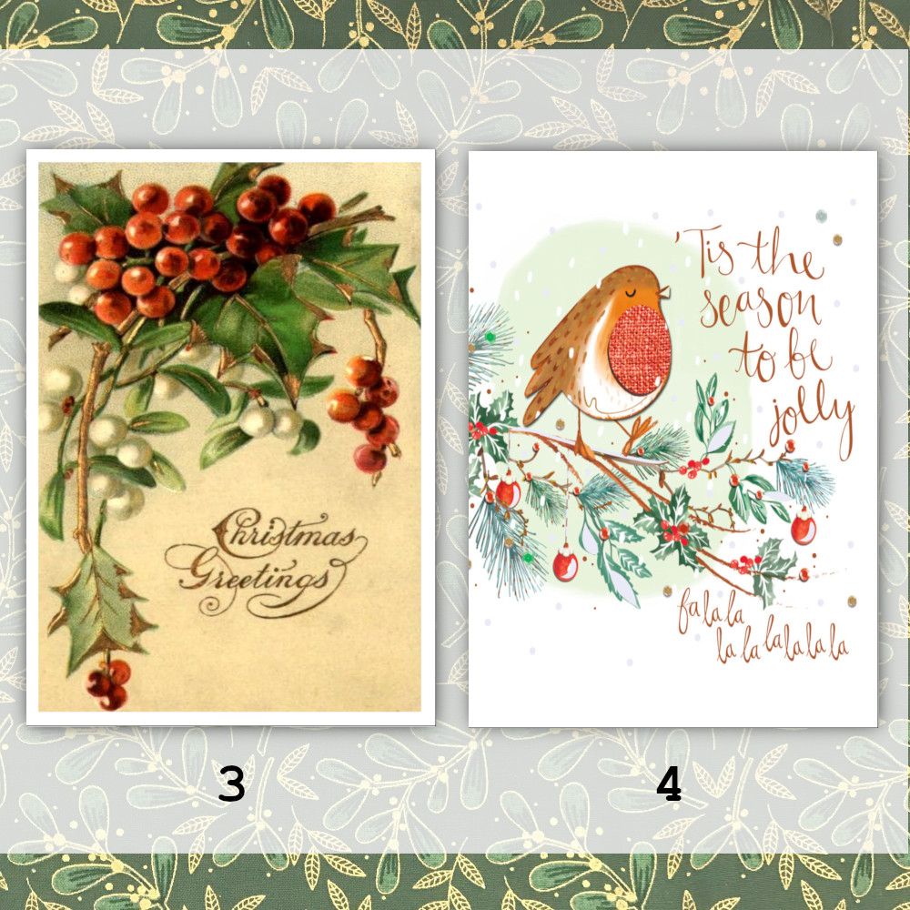 [N-diy] Set Postcard thiệp giáng sinh Noel
