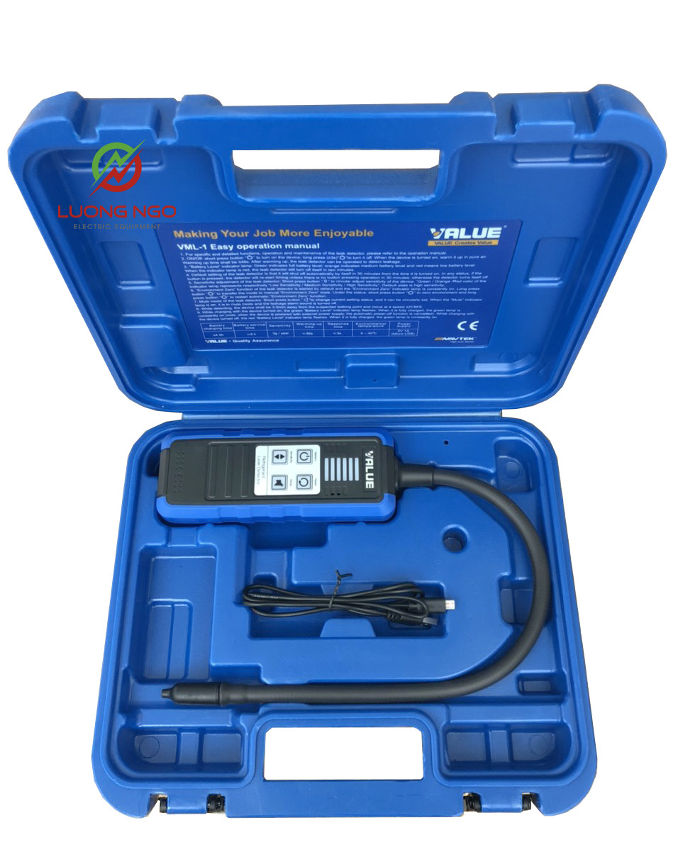 MÁY DÒ GAS TÌM RÒ RỈ GAS LẠNH VALUE VML1