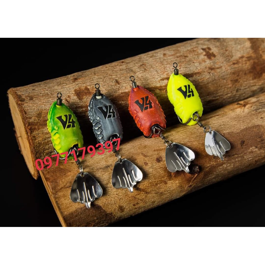 Mồi Câu Lure Nhái Hơi Thái Lan V4 Hunter