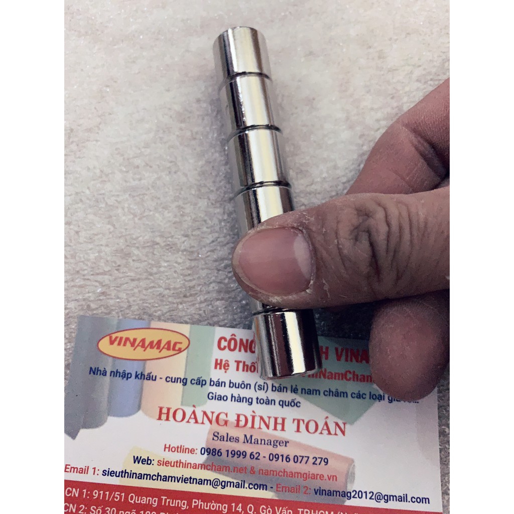 NAM CHÂM TRỤ TRÒN 15X15MM ( SIÊU HÚT)
