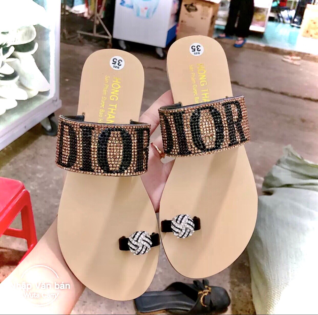 DÉP NỬ QUAI XOÀN BẢN LẤP LÁNH THỜI TRANG