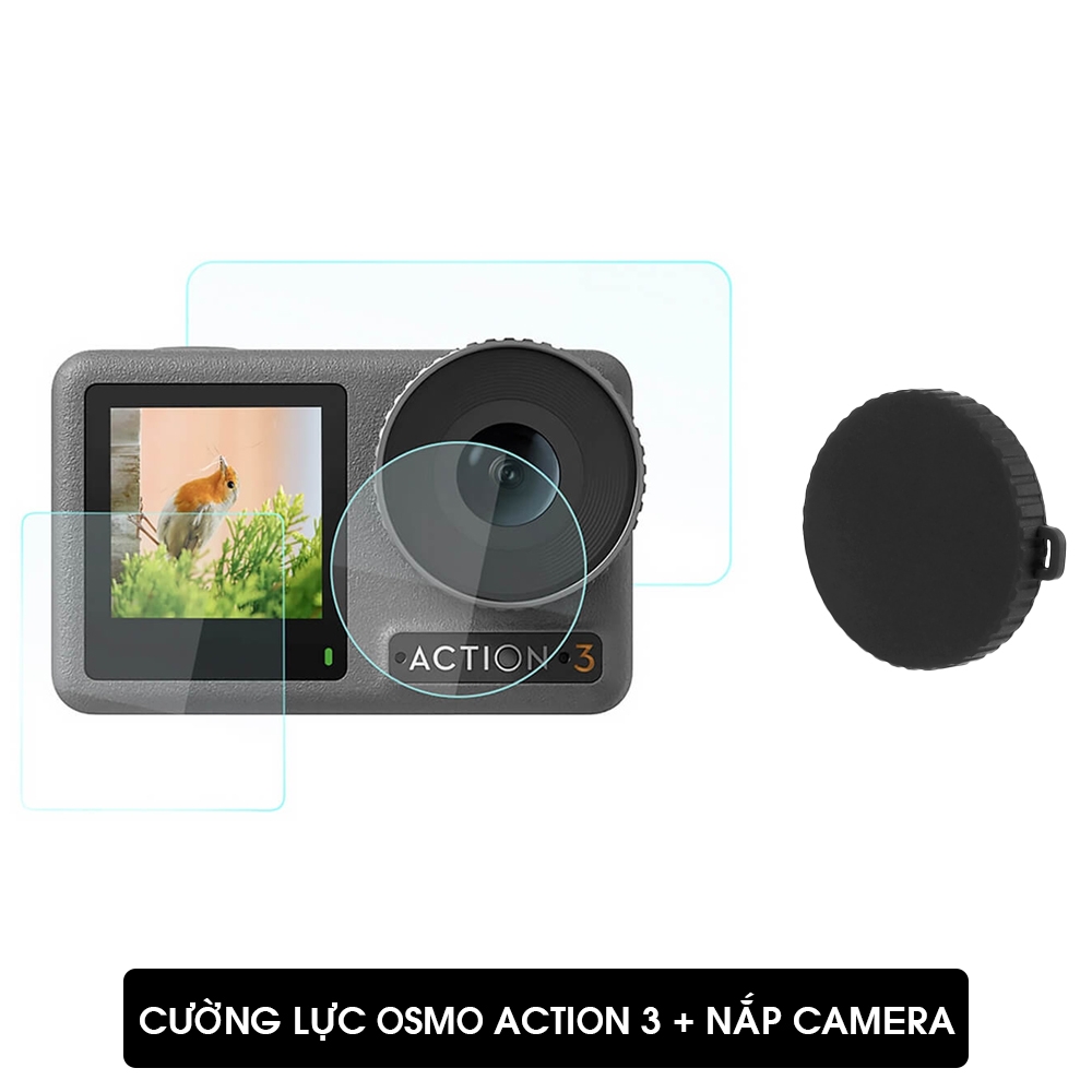 Cường lực dji osmo action 4 / 3 puluz