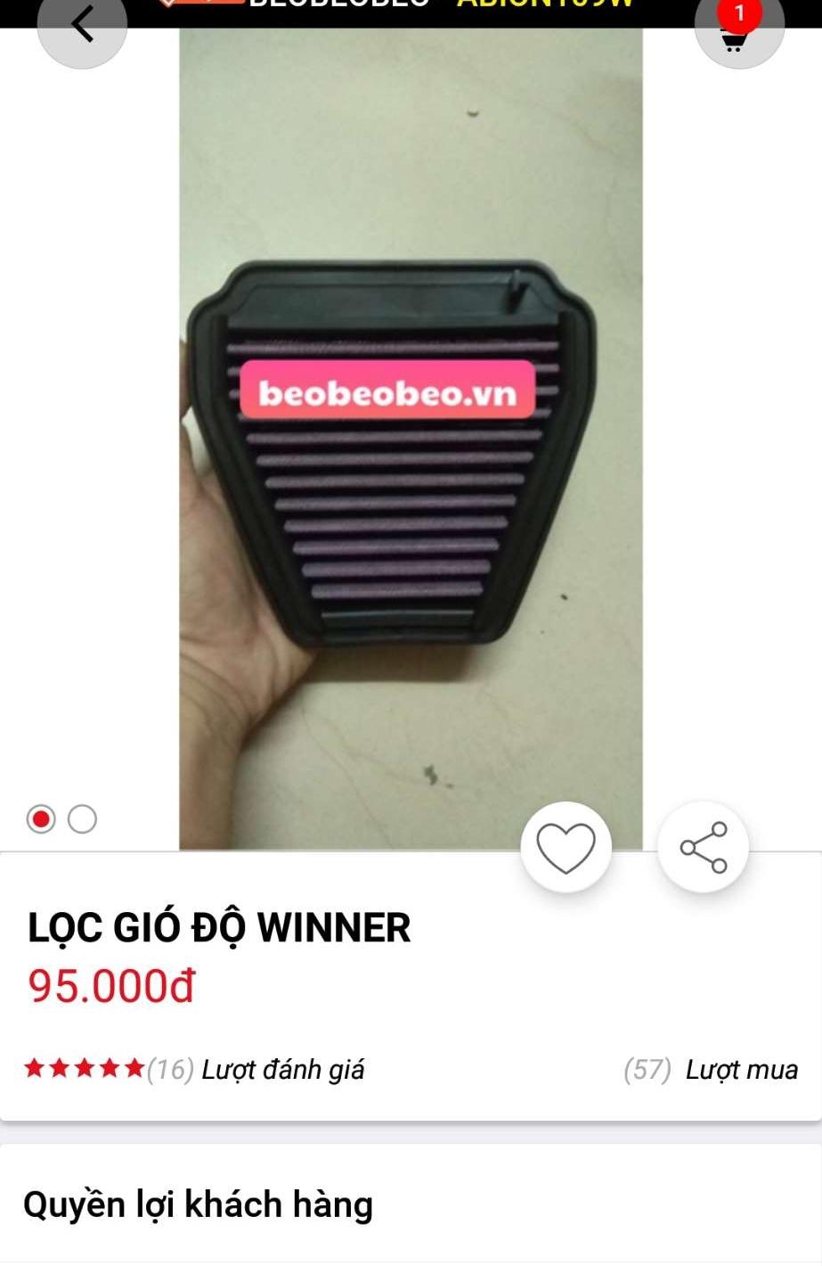 lọc gió Winner