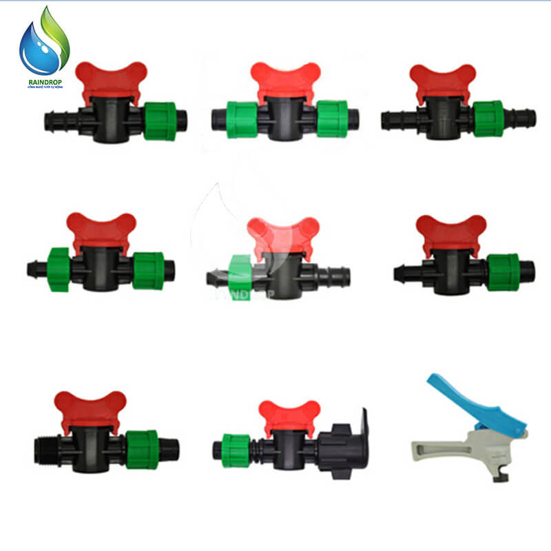 Van khóa nối thẳng 2 đầu ren vặn 16