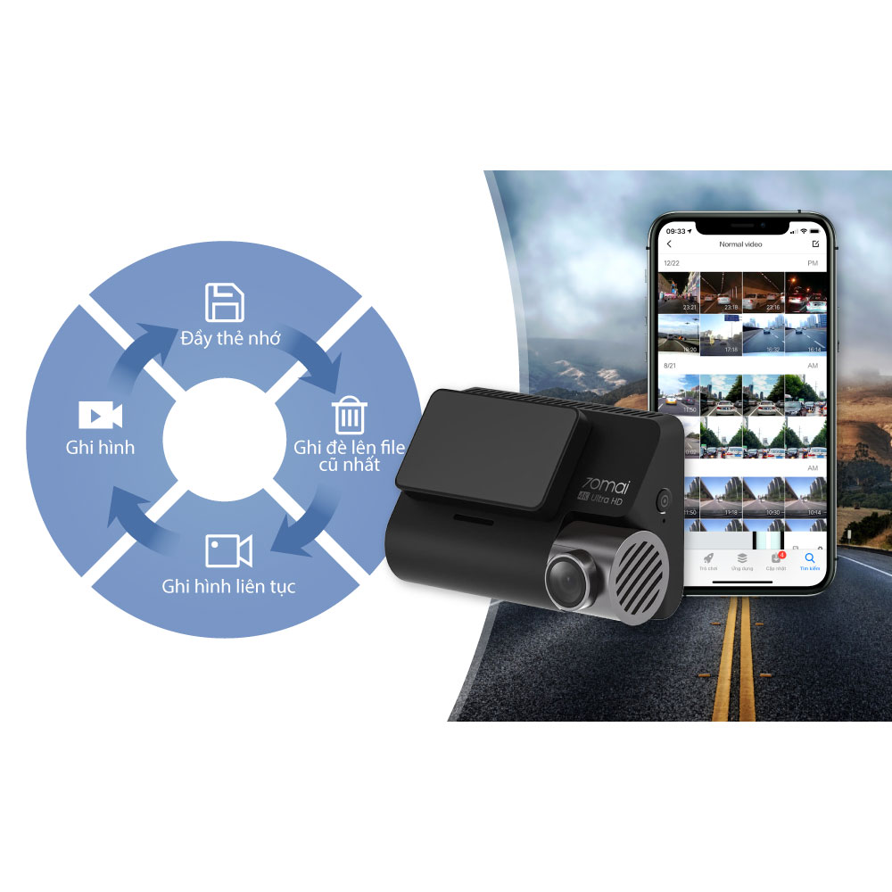 Camera 70mai Dash cam A800S [Bản quốc tế] - Bảo hành 12 tháng