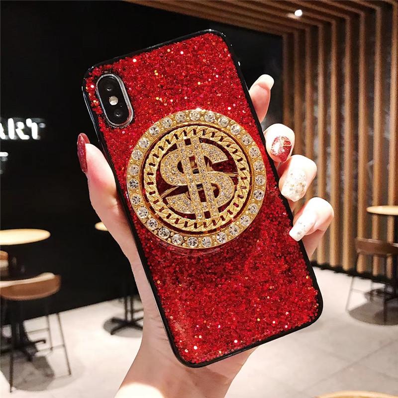 ỐP Lưng Iphone ( Tặng Dây Quấn Sạc, quấn Tai Nghe ) Hình Kim Tiền Viền Silicone
