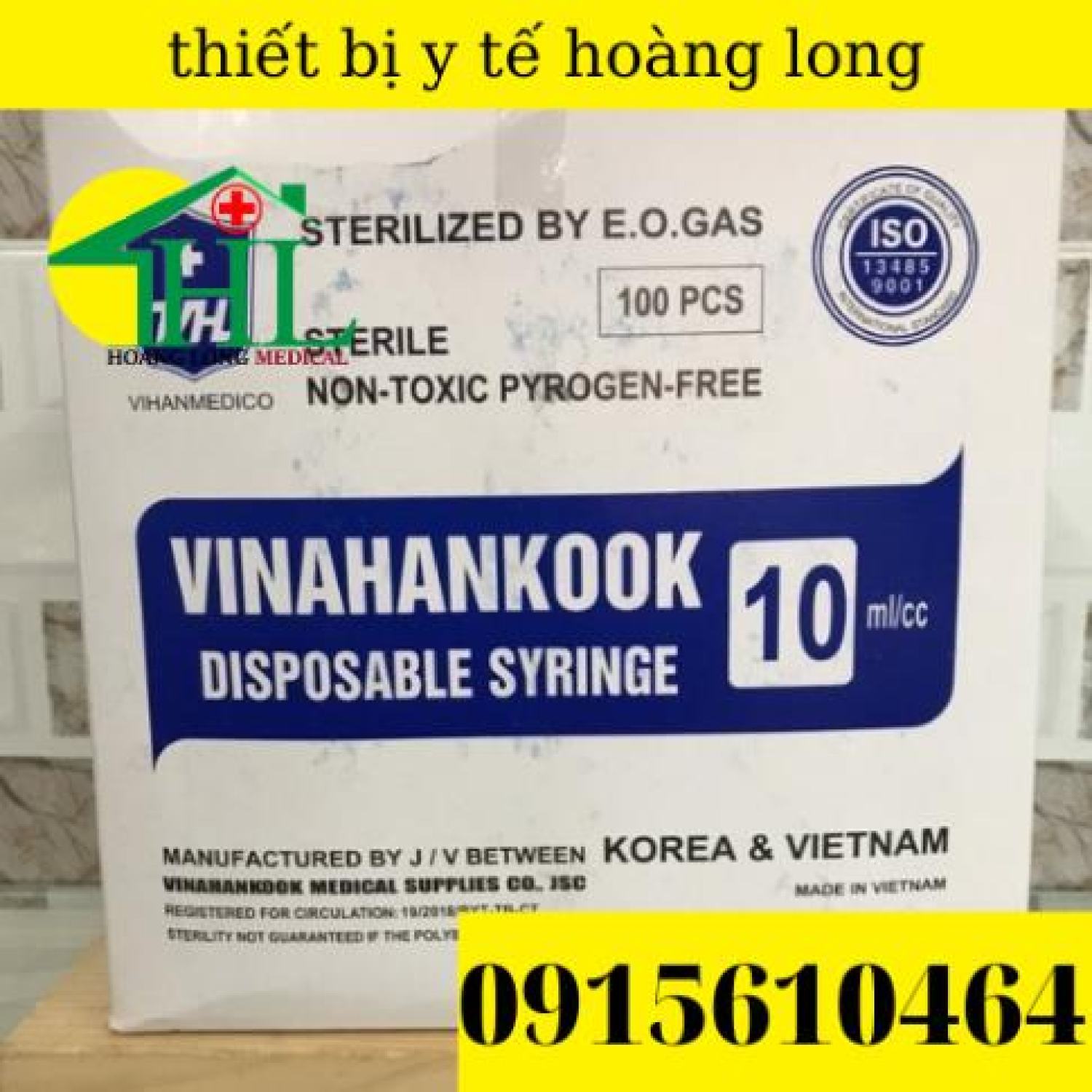 [Bán lẻ 10 chiếc] Bơm tiêm 1 lần Vinahankook 10ml