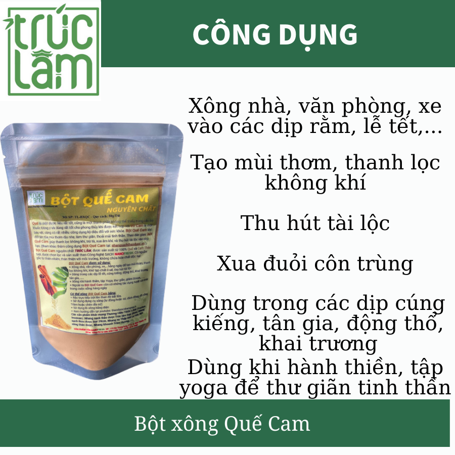 BỘT XÔNG NHÀ PHONG THỦY - BỘT XÔNG HOÀNG ĐÀN