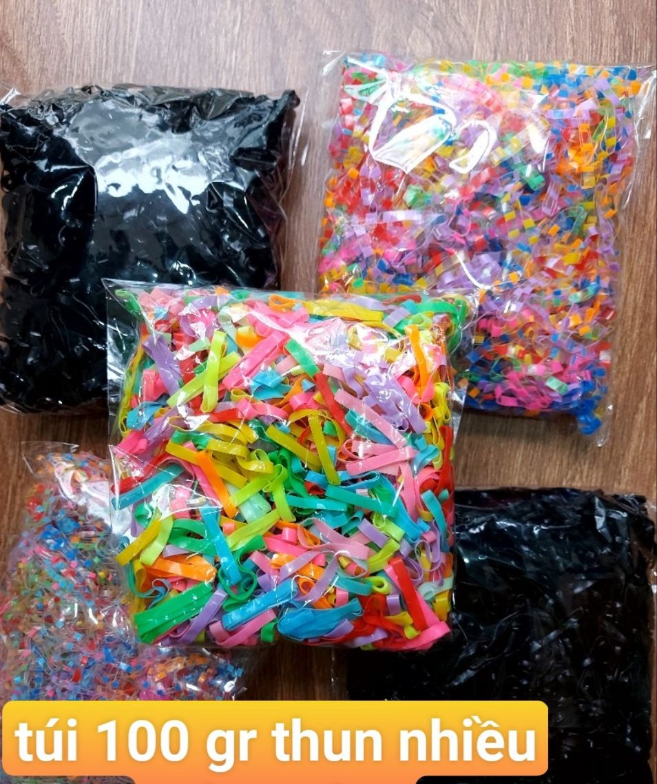 [HCM] TÚI 100 GR THUN CỘT TÓC NHIỀU MÀU , SIZE