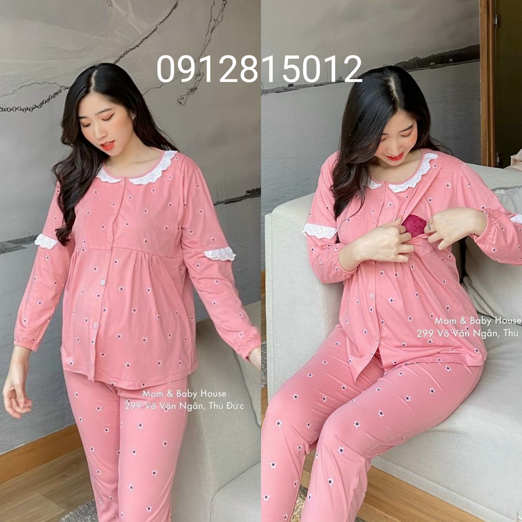 bộ đồ bầu mặc nhà kết hợp sau sinh hàng đẹp