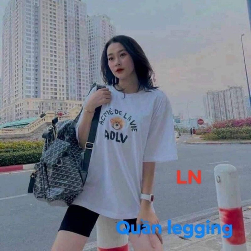 Bộ áo phông gấu+quần legging LN12