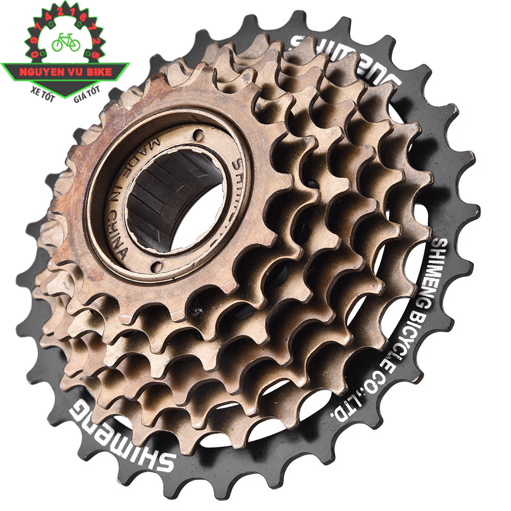 Líp vặn xe đạp 7 tầng, líp 7 tầng - nguyen vu bike