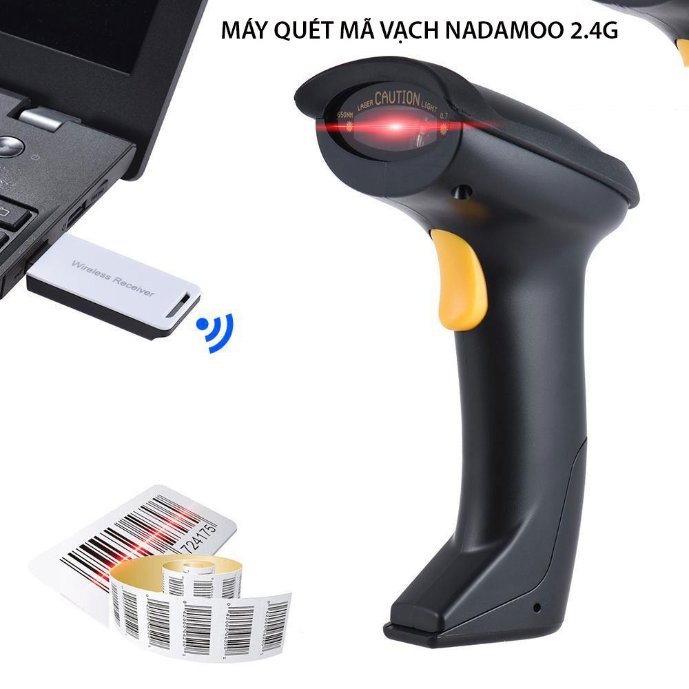 Máy Quét Mã Vạch Không Dây, Máy quét mã vạch tính tiền, Thiết bị đọc mã vạch, Máy quét mã vạch không dây bằng laser tốc độ quét nhanh, chính xác ngay lần đọc đầu tiên. Bảo hành 1 đổi 1