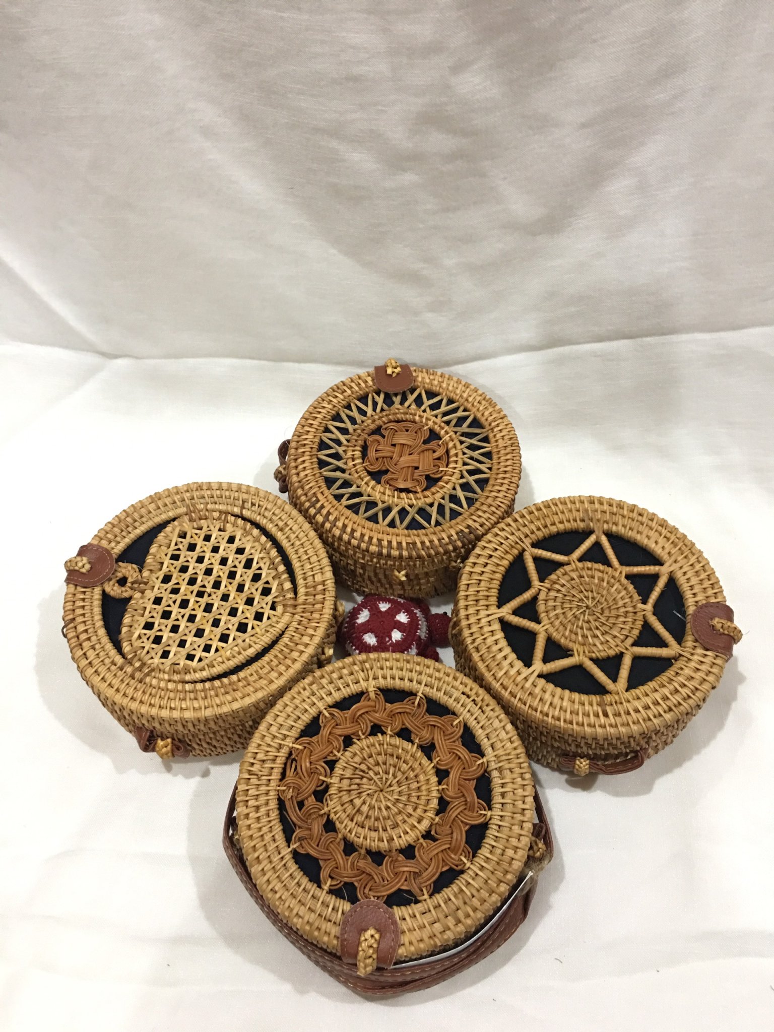 Túi mây đi biển có hoa văn D16 - Phong cách Boho, retro
