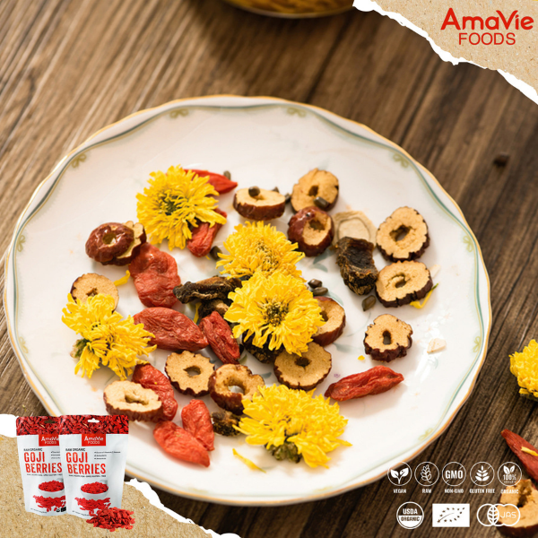 Combo 2 Túi táo đỏ + kỷ tử hữu cơ C'Lavie (Amavie Foods mẫu cũ)
