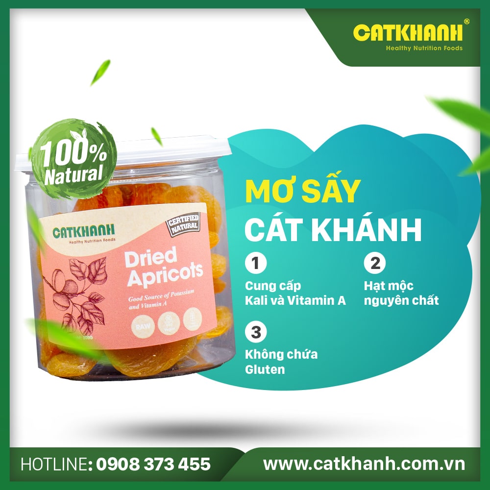 [HCM]Mơ sấy dẻo Cát Khánh 450g