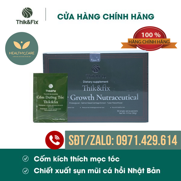 ✅ Combo 3 Hộp Cốm Uống Thik&Fix 👍 [CHÍNH HÃNG] ❤️ (H/30gói) - Bổ huyết, giảm rụng tóc, dưỡng tóc chắc khỏe