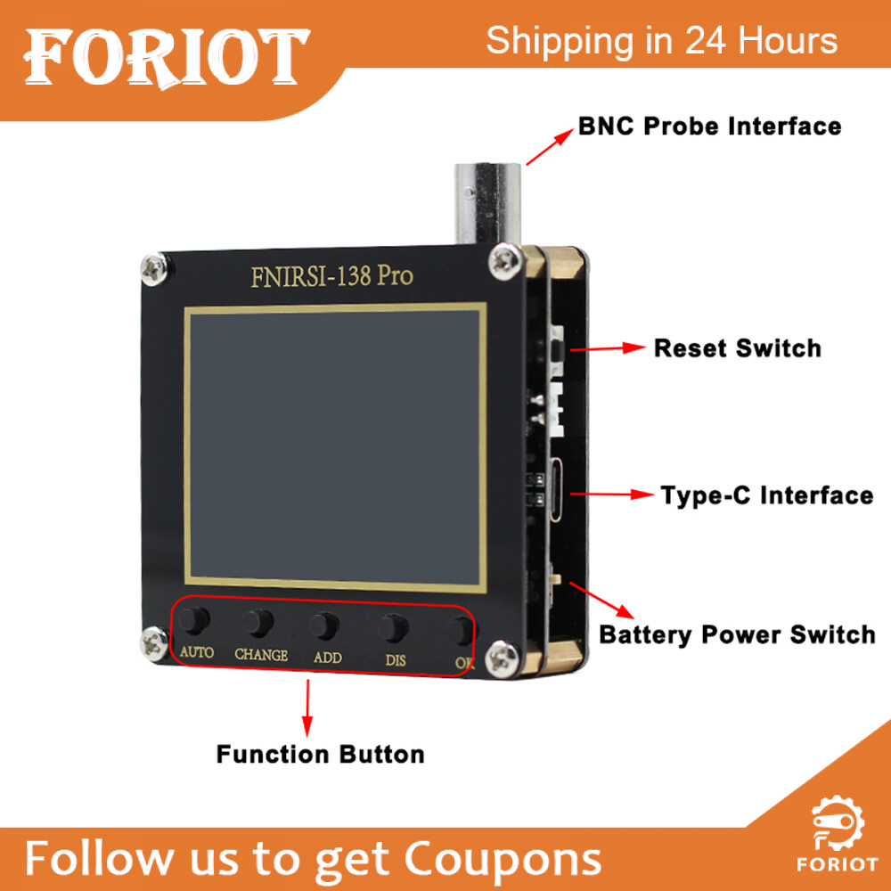 Foriot FNIRSI-138 PRO Handheld Digital Oscilloscope without battery