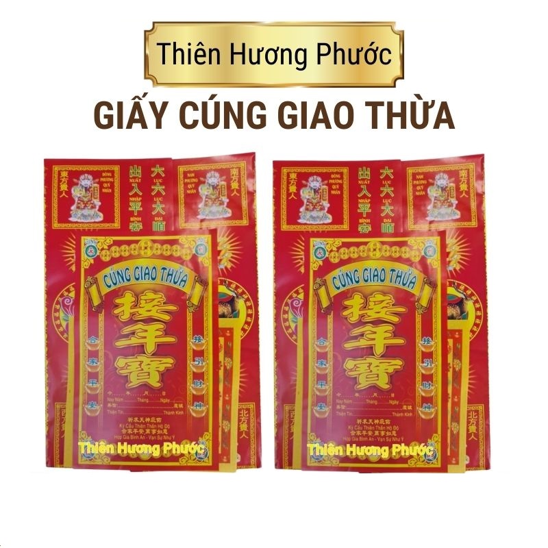 Giấy cúng giao thừa cao cấp
