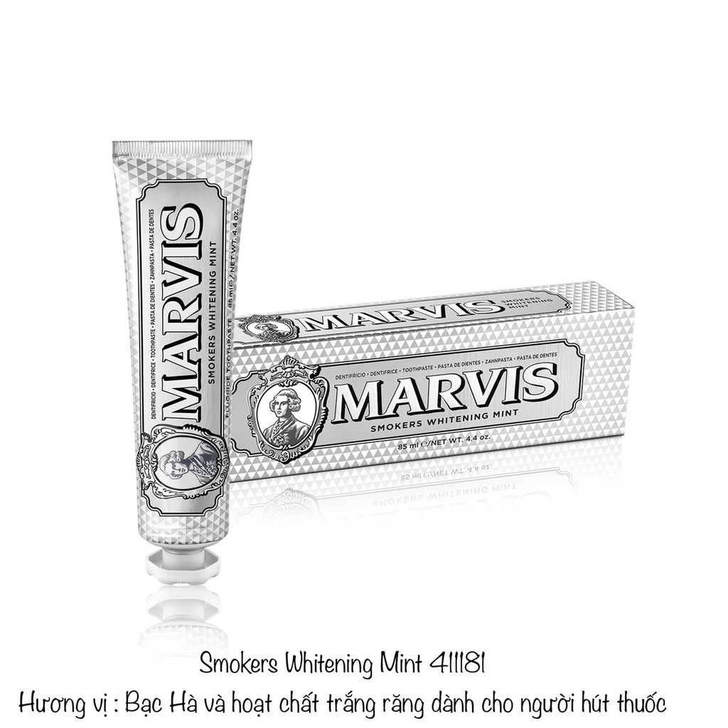 Kem đánh răng Marvis Smokers Whitening Mint 85ml