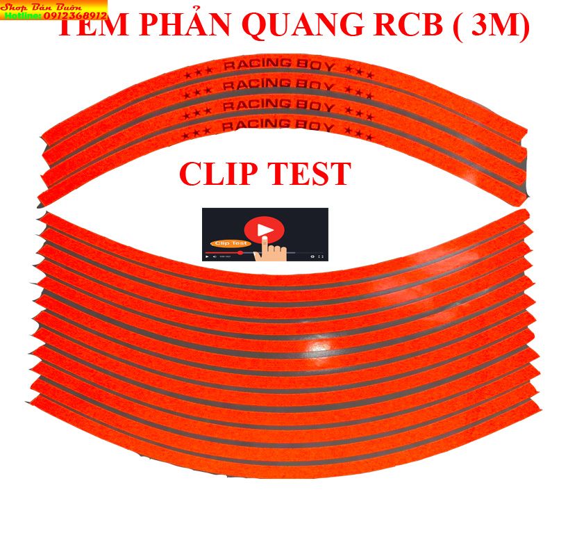 TEM MÂM RCB 3M PHẢN QUANG-DÁN ĐỦ 2 MÂM