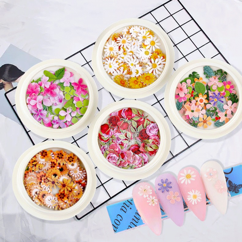 [HCM]Set 6 hủ hoa gỗ ẩn trang trí móng