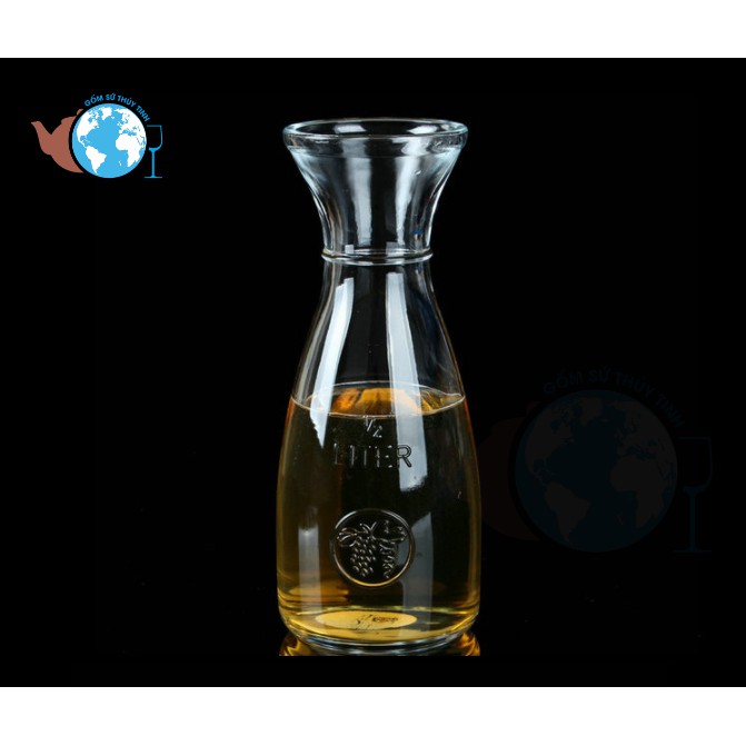 [HCM]Ly thủy tinh eo trà sữa 350ml