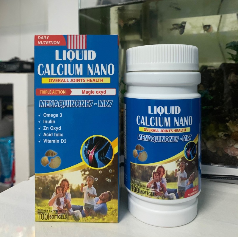 LIQUID CALCIUM NANO - BỔ SUNG Canxi giúp phòng chống còi xương, tăng cường phát triển hệ xương...