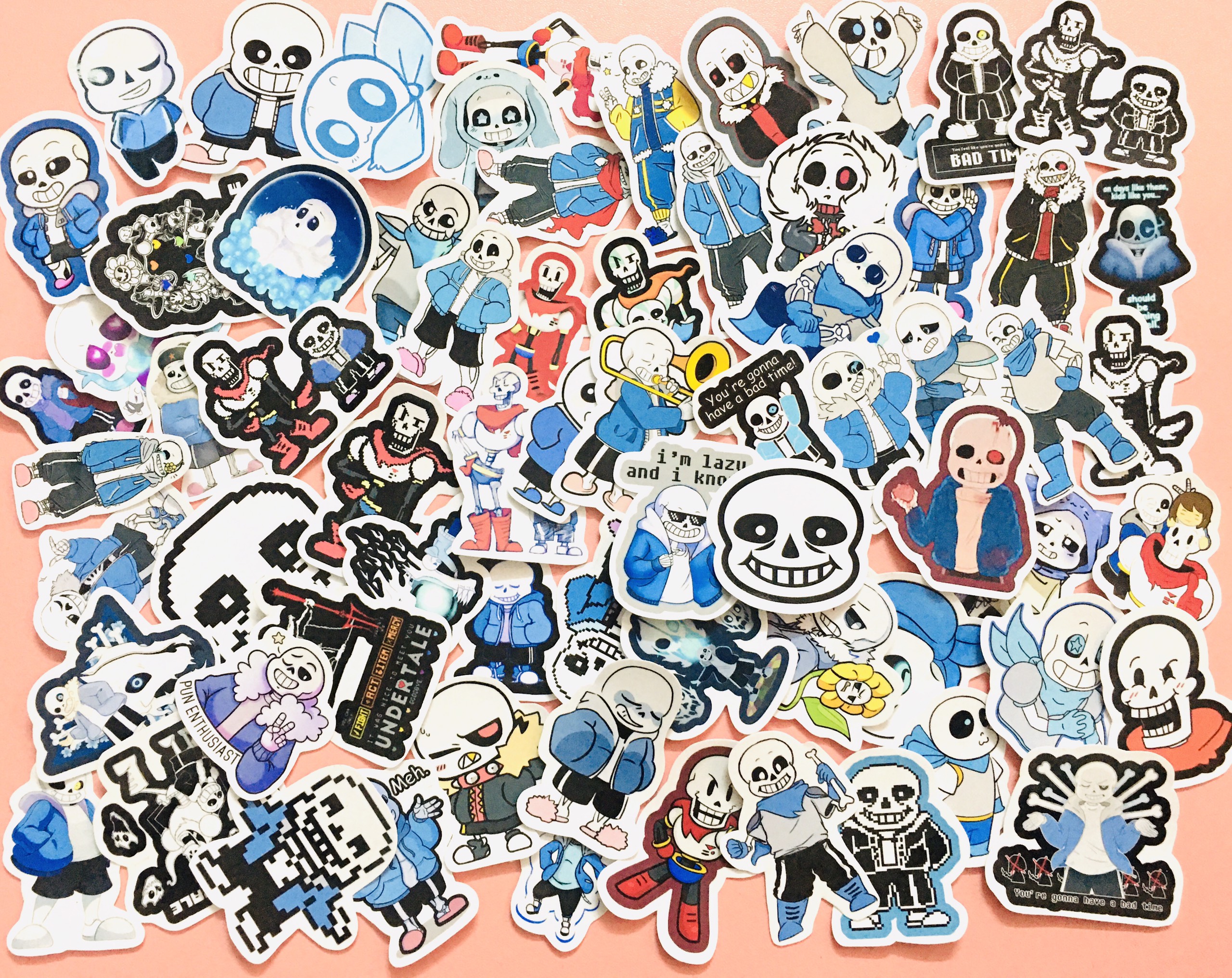 Set 30-60 Sticker Sans Undertale