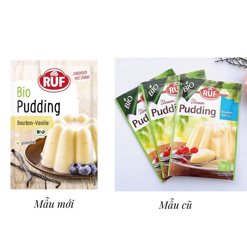 [RUF] Bột Pudding hữu cơ hương vani RUF - Gói 40gr