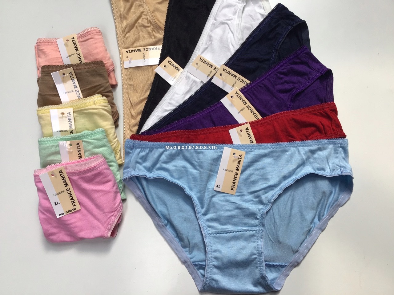 Combo 10 quần sịp nữ cotton lụa lạnh mềm mịn mát co giãn size 30kg đến 70kg marketonline