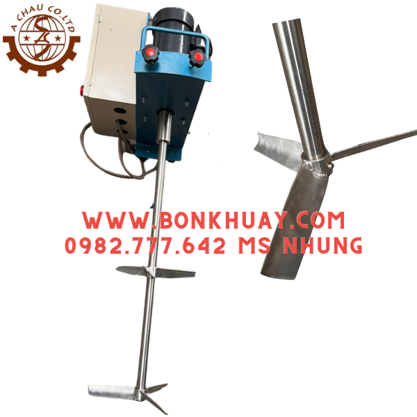 Máy khuấy dung dịch gá ngang miệng thùng