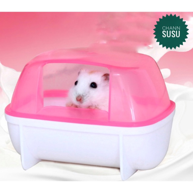 Bồn tắm chuột hamster - Chậu tắm hamster to KT 12x9x9cm nhà tắm hamster thú cưng - Channsusu Pet Shop