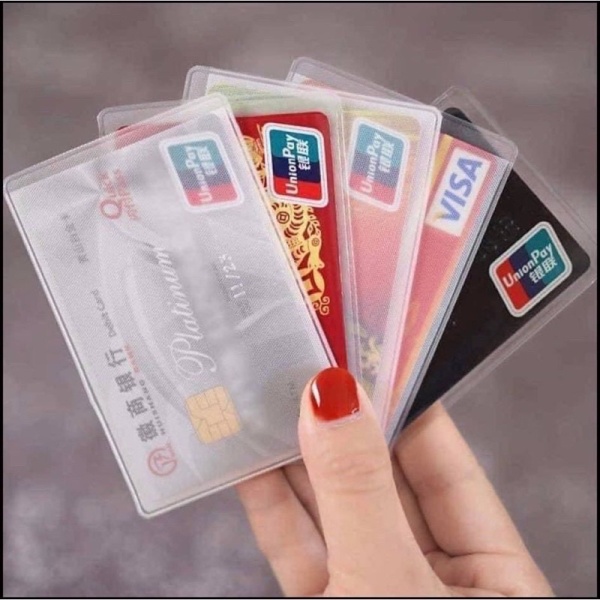 50 bọc thẻ Căn cước công dân, bọc thẻ ATM, Bọc thẻ CMND, thẻ học sinh Sinh viên loại dày - Audio Bình Tân