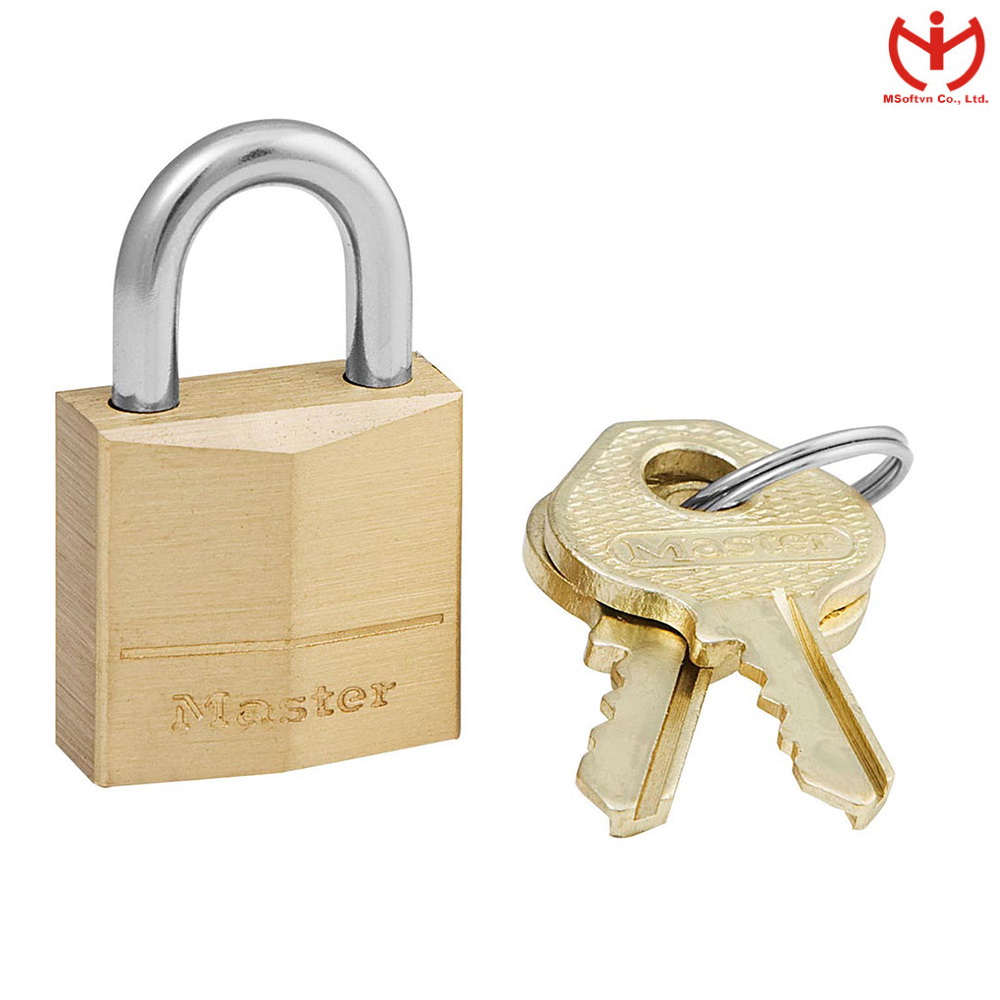 Ổ Khóa Master Lock 120 EURD - Thân Đồng Rộng 20mm Khóa Vali - MSOFT