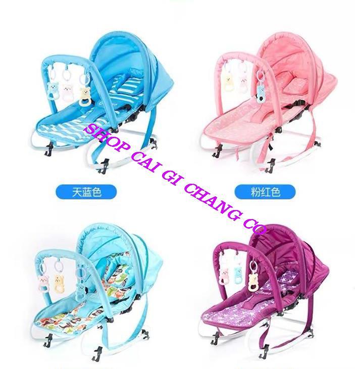 GHẾ RUNG GHẾ NHÚN CHO BÉ TẶNG KÈM ĐỒ CHƠI LOẠI CHUẨN LÓT VÀ KHUNG DÀY CHẮC CHẮN
