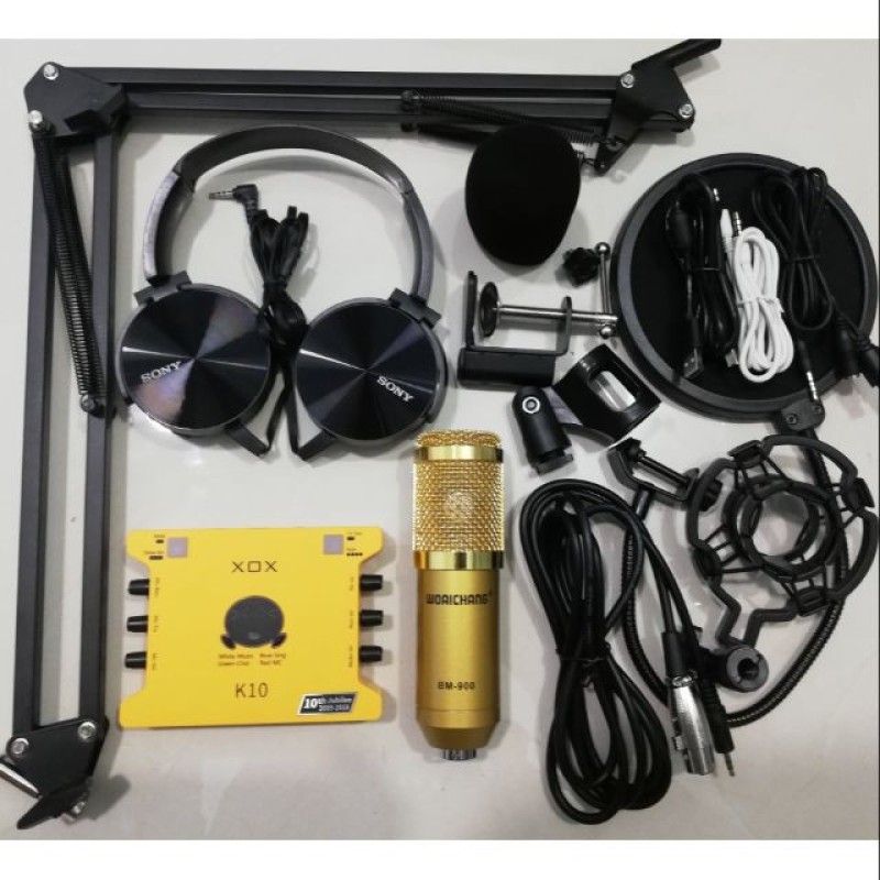 Combo thu âm livestrea K10 bản 2020 và Bm900 dòng hay và phổ biến hiện nay