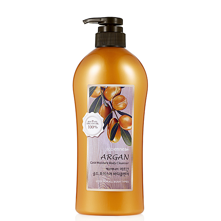 Sữa tắm thảo dược dưỡng ẩm, sạch da Welcos Argan Body Cleanser Gold Hàn Quốc 750g