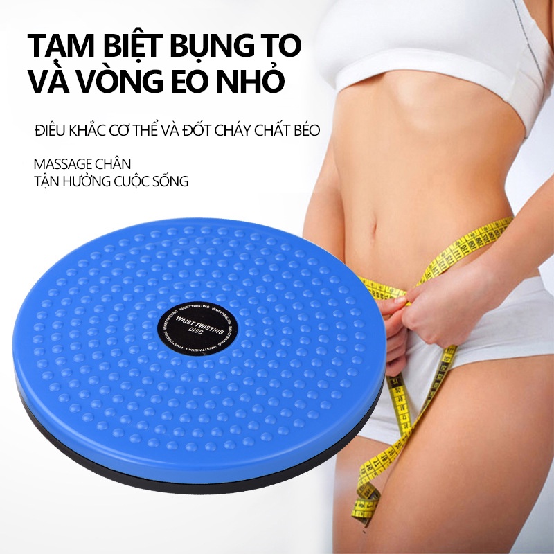 Đĩa Xoay Eo Tập Cơ Bụng 360 Độ - Bàn Xoay Eo Giảm Mỡ Bụng