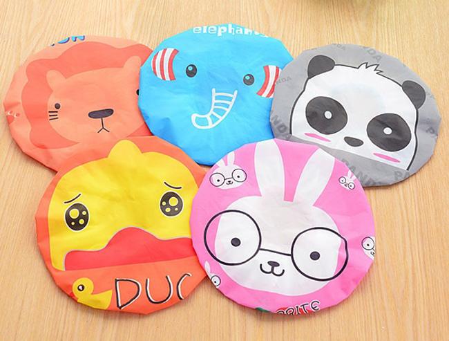 combo 5 Mũ tắm hình thú cute hap1248