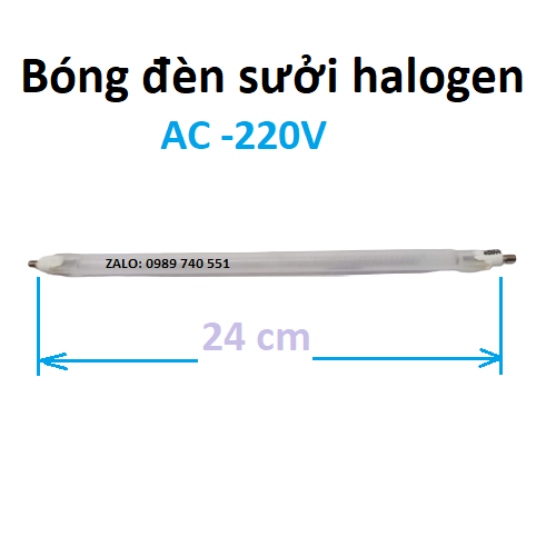01 bóng đèn sưởi, quạt sưởi halogen không dây 300 -400w- AC220V
