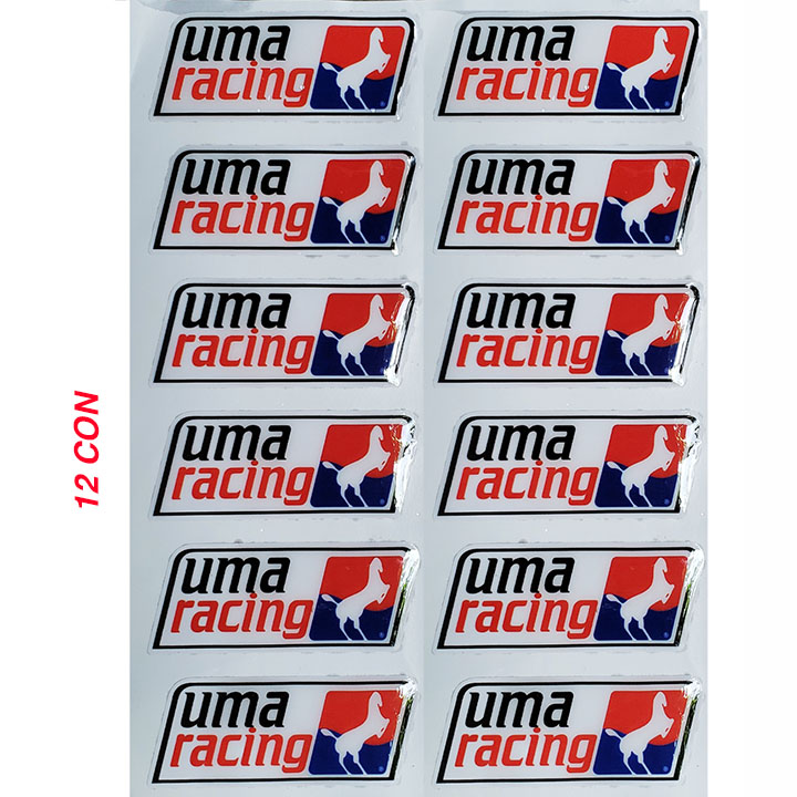 [HCM]TEM LOGO NỔI CHO XE MÁY UMA RACING