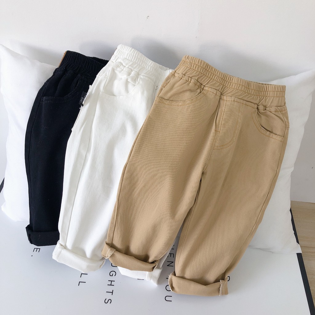 Quần Dài Cho Bé Trai Bé Gái Chất Kaki