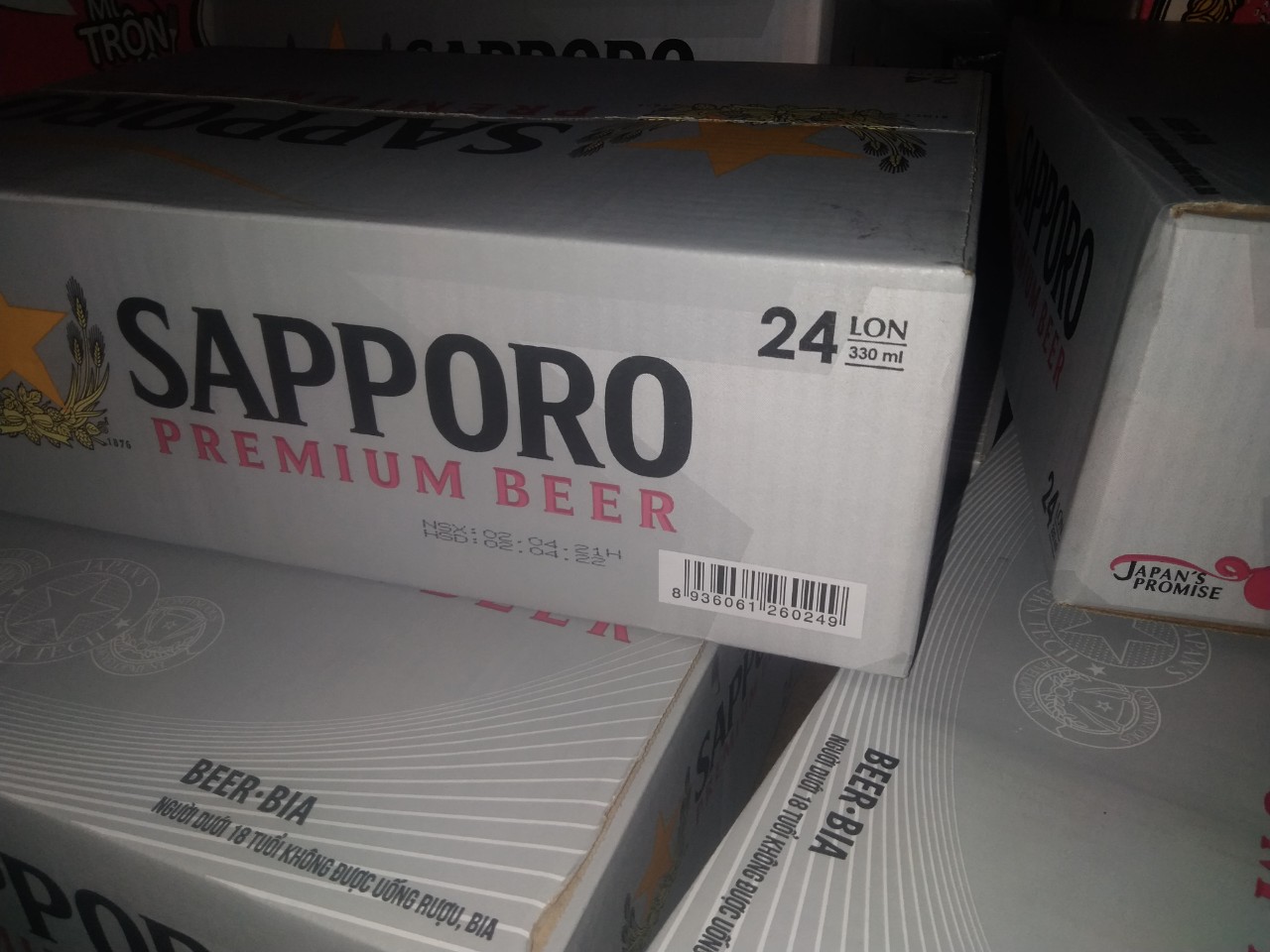 Sapporo 330ml x 24 cans beer