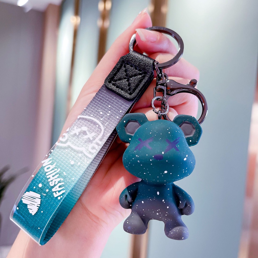 Móc khóa trang trí hình gấu Bearbrick cá tính