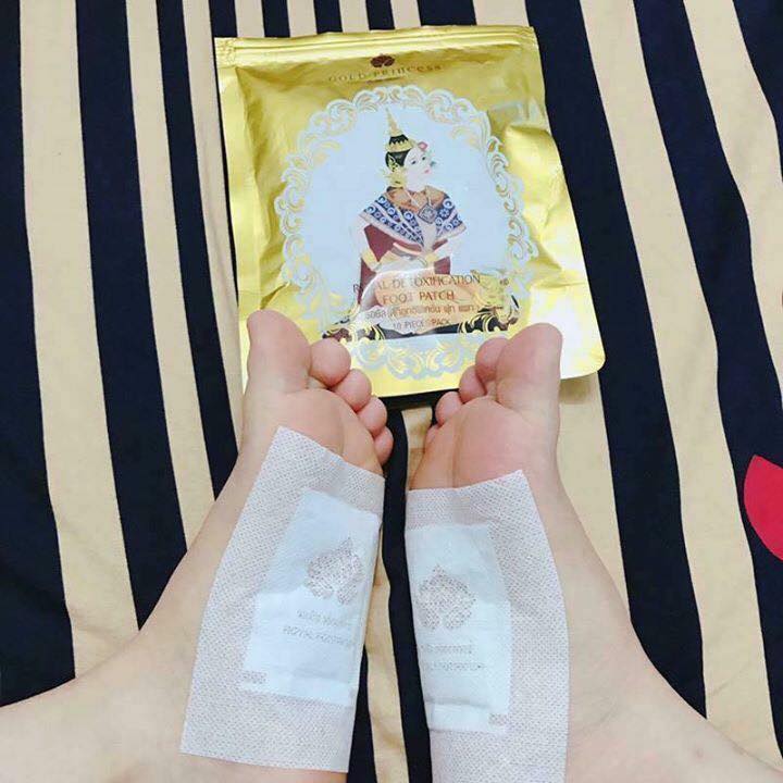 [HCM]Miếng dán thải độc chân Princess Royal Thái lan (Gói 10 miếng)