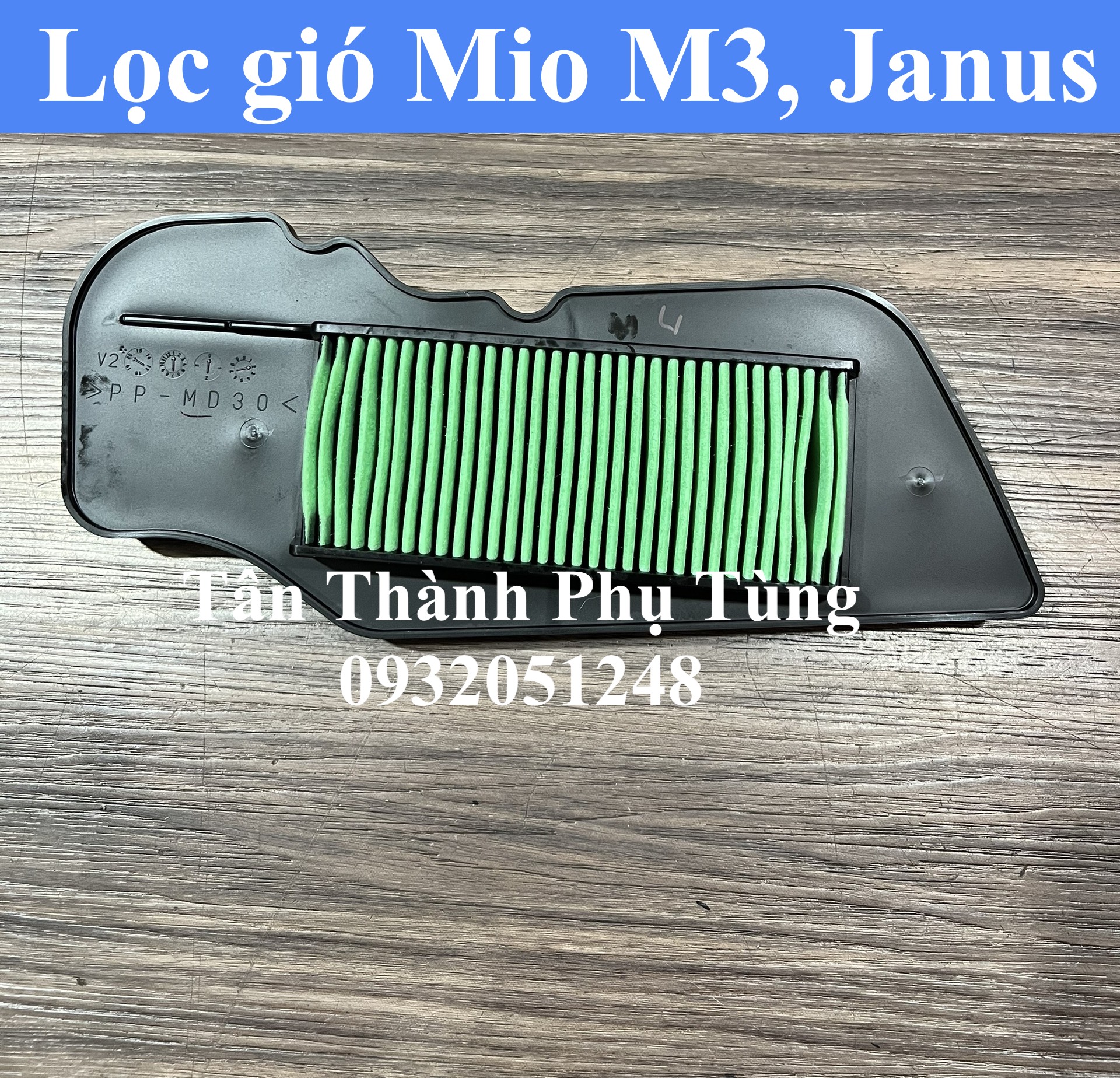 Lọc gió Mio M3, Janus chính hãng gắn như zin